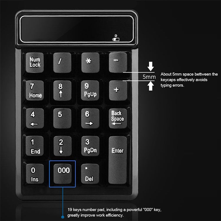 MC Saite 525RF 19 Keys Wireless 2.4G Numeric Keyboard — view 7