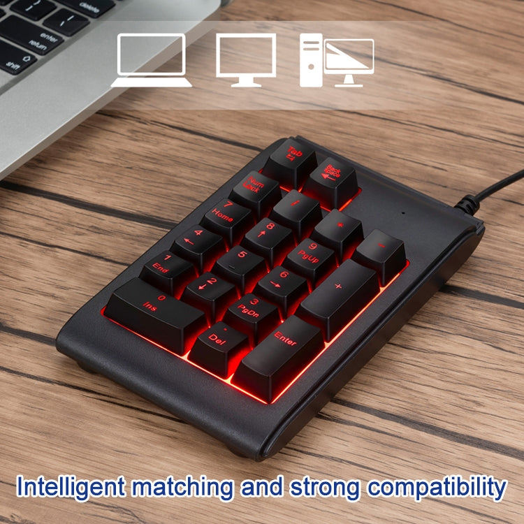 MC Saite 529 19 Keys Wired Three-color Backlight Numeric Keyboard — view 12