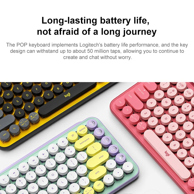 Logitech POP KEYS Round Button Bluetooth Mechanical Keyboard — view 6