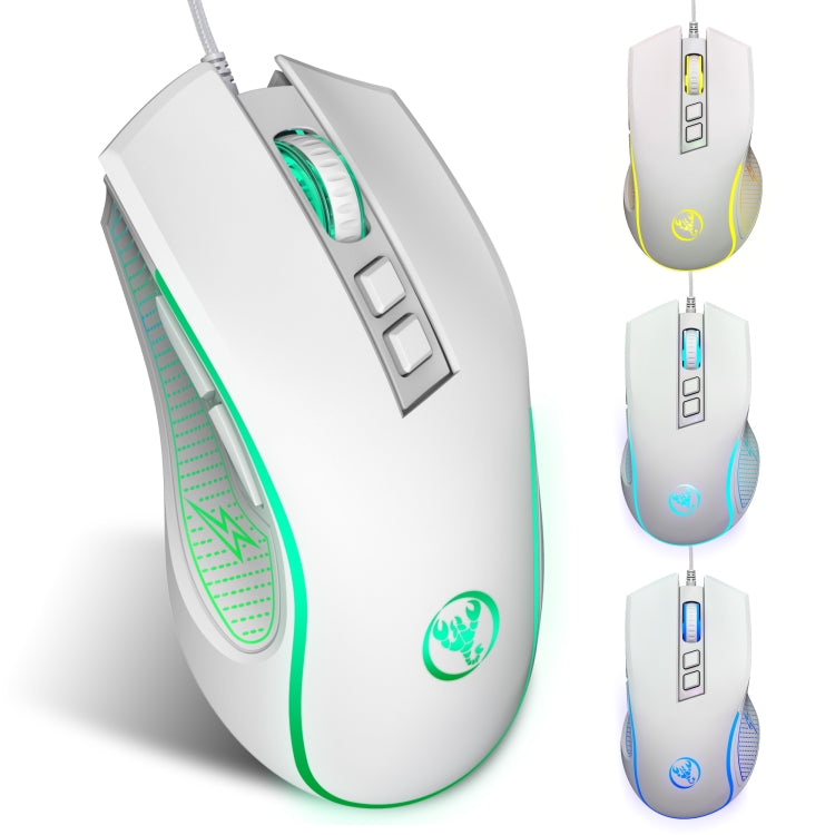 HXSJ X100 7-buttons 3600 DPI Cool Glowing Wired Gaming Mouse, Cable Length: 1.5m — view 8