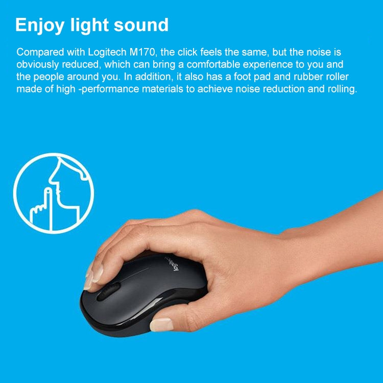 Logitech M220 1200DPI 2.4GHz Ergonomic Wireless Mouse — view 5