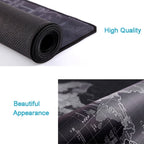 Extended Large Anti-Slip World Map Pattern Soft Rubber Smooth Cloth Surface Game Mouse Pad Keyboard Mat, Size: 100 x 50cm