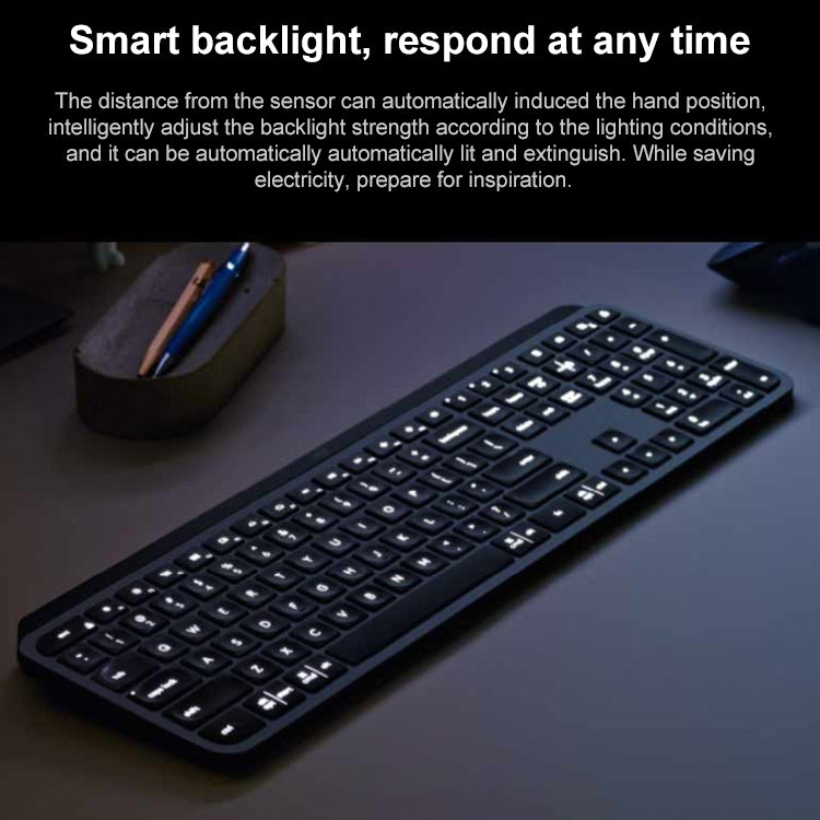Logitech MX Keys Wireless Bluetooth Silent Keyboard — view 5
