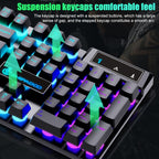 D500 RGB Brilliant Backlight Word ThroughKeyboard and Mouse Set — view 6