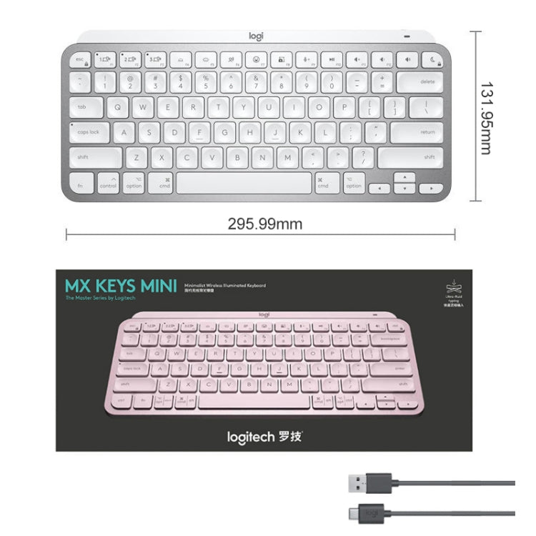 Logitech MX Keys Mini Wireless Bluetooth Ultra-thin Smart Backlit Keyboard — view 9