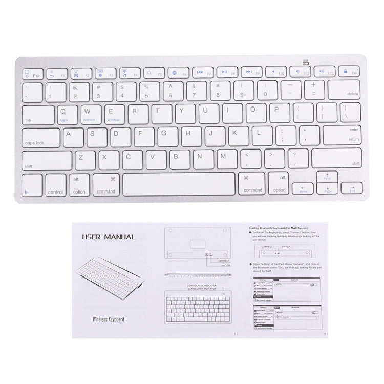 BK-3001 Bluetooth Wireless 78 Keys Ultrathin Keyboard for Windows / iPad / iPhone