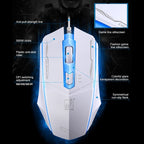 Chasing Leopard 199 USB 1600DPI Three-speed Adjustable LED Backlight Wired Optical Gaming Mouse, Length: 1.3m — view 11
