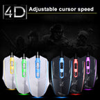 Chasing Leopard 199 USB 1600DPI Three-speed Adjustable LED Backlight Wired Optical Gaming Mouse, Length: 1.3m — view 13