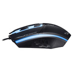 Chasing Leopard 199 USB 1600DPI Three-speed Adjustable LED Backlight Wired Optical Gaming Mouse, Length: 1.3m — 199