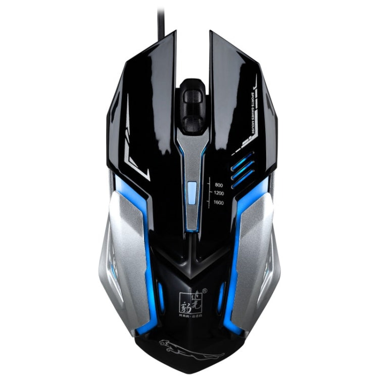 Chasing Leopard K1 USB 1600DPI Three-speed Adjustable LED Backlight Mute Wired Optical Gaming Mouse, Length: 1.3m — view 15