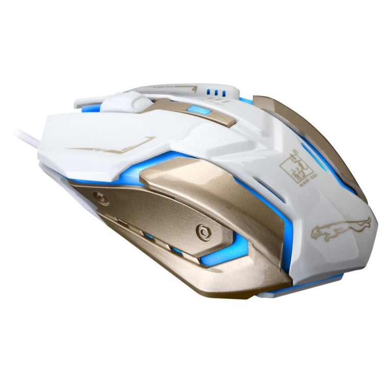 Chasing Leopard K1 USB 1600DPI Three-speed Adjustable LED Backlight Mute Wired Optical Gaming Mouse, Length: 1.3m — view 16