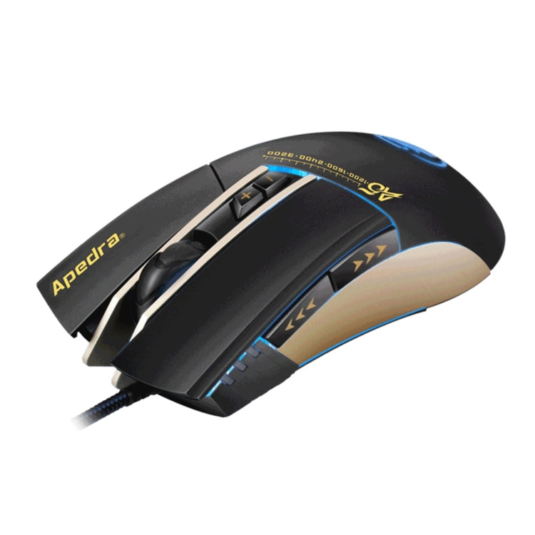 Apedra iMICE A5 High Precision Gaming Mouse LED four color controlled breathing light USB 7 Buttons 3200 DPI Wired Optical Gaming Mouse for Computer PC Laptop