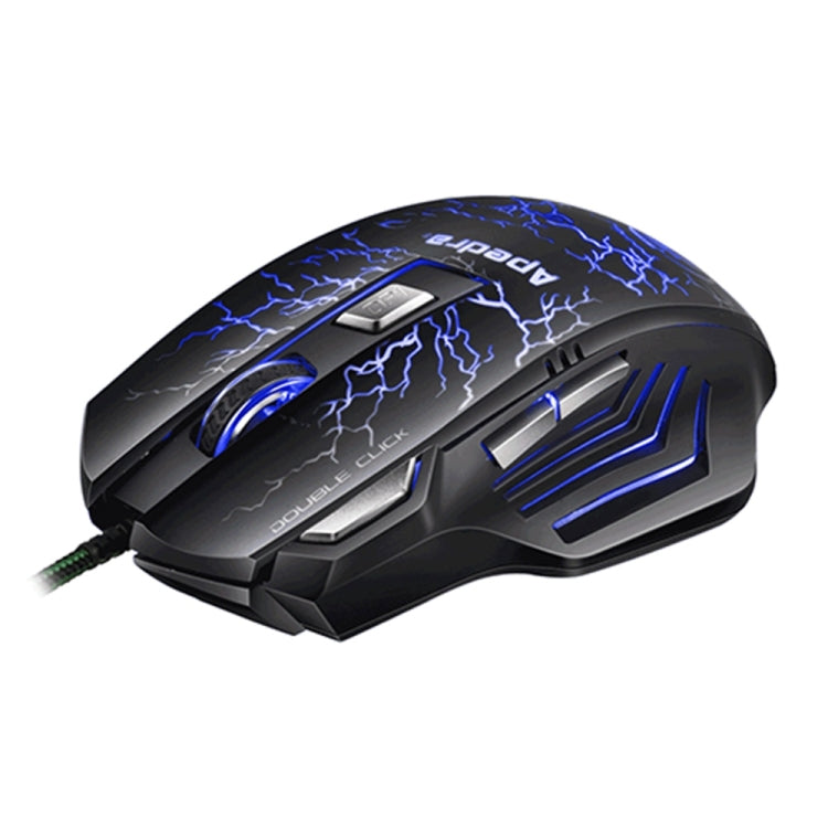 Apedra iMICE A7 High Precision Gaming Mouse LED four color controlled breathing light USB 7 Buttons 3200 DPI Wired Optical Gaming Mouse for Computer PC Laptop