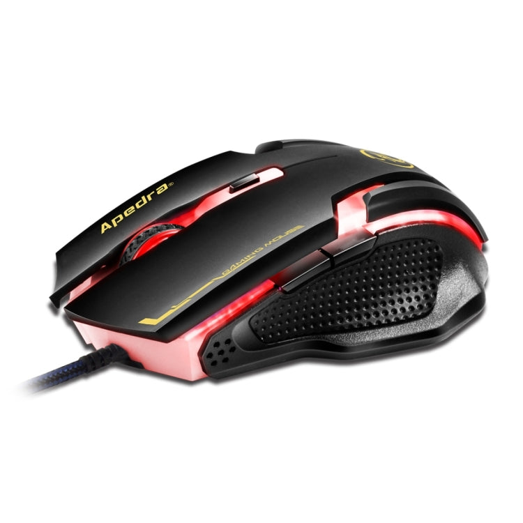 Apedra iMICE A9 High Precision Gaming Mouse LED four color controlled breathing light USB 6 Buttons 3200 DPI Wired Optical Gaming Mouse for Computer PC Laptop