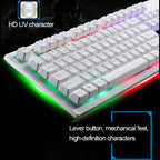 ZGB G20 104 Keys USB Wired Mechanical Feel Glowing Computer Keyboard Gaming Keyboard