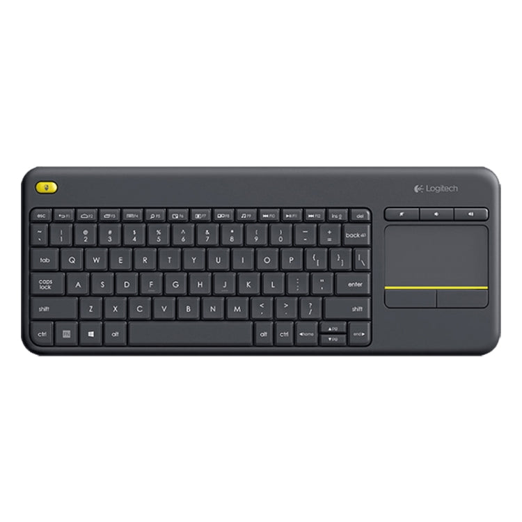 2.4GHz Wireless Touch Control Keyboard, Wireless Range: 10m, Logitech K400 Plus