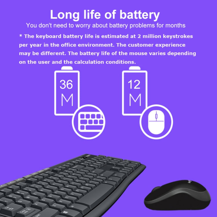 Logitech MK270 2.4GHz Wireless Keyboard + Mouse Set