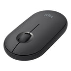 Logitech Pebble Cobblestone Shape Thin 3-keys 1000DPI Mute Wireless Bluetooth Optical Mouse, Wireless Range: 10m — Pink