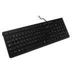 Lenovo K5819 Office Simple Ultra-thin Wired Keyboard — Black