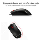 Lenovo M120 Pro Fashion Office Red Dot Wired Mouse