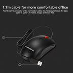 Lenovo M120 Pro Fashion Office Red Dot Wired Mouse