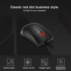 Lenovo M120 Pro Fashion Office Red Dot Wired Mouse