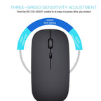 HXSJ M80 2.4GHz Wireless 1600DPI Three-speed Adjustable Optical Mute Mouse