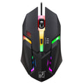 Chasing Leopard K2 USB LED Backlight 1600DPI Three-speed Adjustable Wired Optical Gaming Mouse, Length: 1.3m