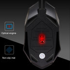 Chasing Leopard K2 USB LED Backlight 1600DPI Three-speed Adjustable Wired Optical Gaming Mouse, Length: 1.3m — view 4