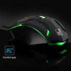Chasing Leopard K2 USB LED Backlight 1600DPI Three-speed Adjustable Wired Optical Gaming Mouse, Length: 1.3m — view 5