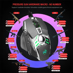 HXSJ J200 7 Keys Programmable Wired E-sports Mechanical Mouse with Light — view 9