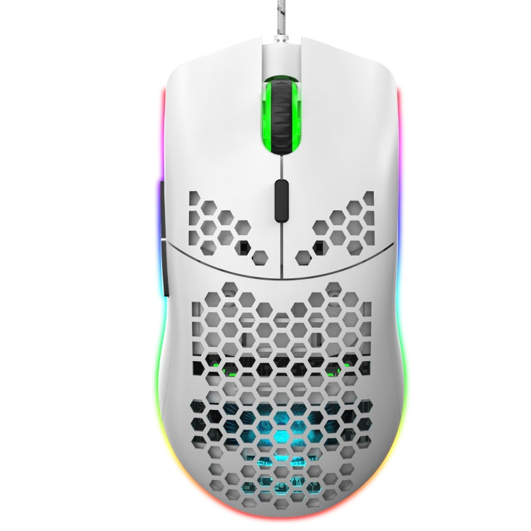 HXSJ J900 6 Keys RGB Lighting Programmable Gaming Wired Mouse (White) — view 14