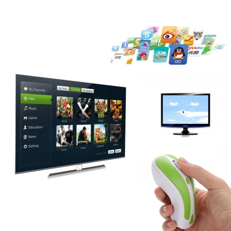 PR-01 6D Gyroscope Fly Air Mouse 2.4G USB Receiver 1600 DPI Wireless Optical Mouse for Computer PC Android Smart TV Box