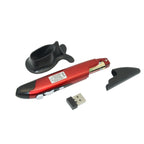 PR-03 2.4G USB Receiver Adjustable 1600 DPI Wireless Optical Pen Mouse for Computer PC Laptop Drawing Teaching — Red