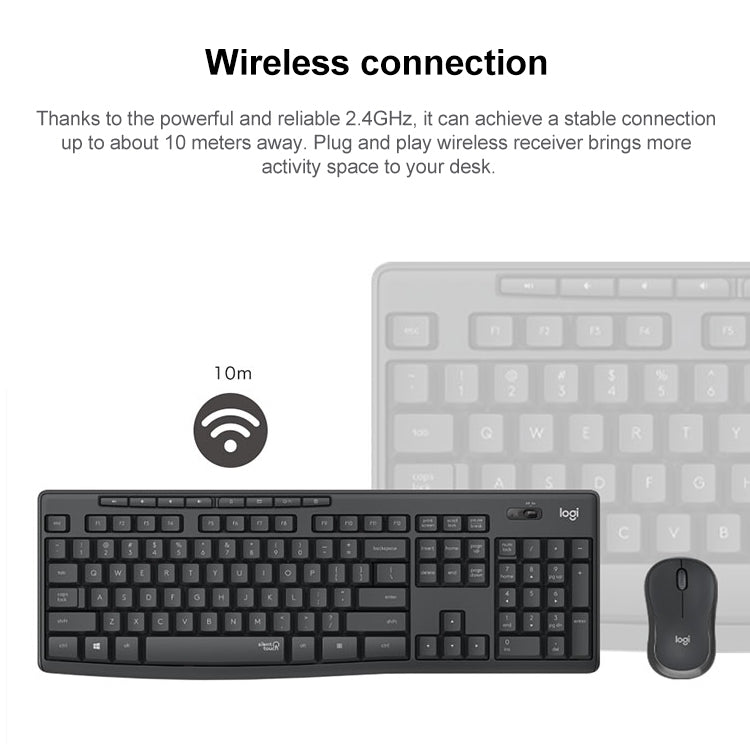 Logitech MK295 USB Wireless Silence Keyboard Mouse Set — view 8