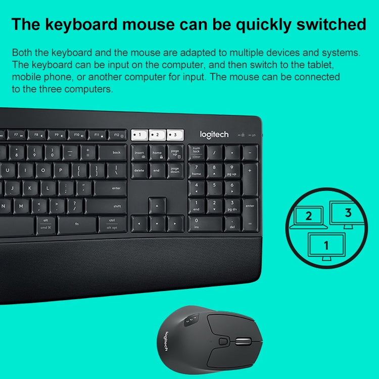 Logitech MK850 Wireless Bluetooth Keyboard Mouse Set
