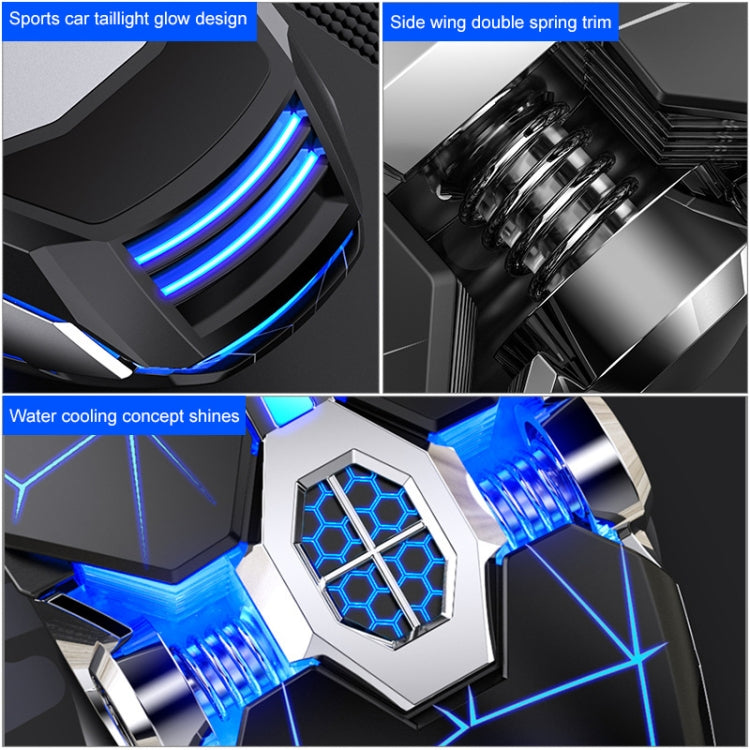YINDIAO 3200DPI 4-modes Adjustable 7-keys RGB Light Wired Gaming Mechanical Mouse, Style: Silent Version