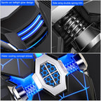 YINDIAO 3200DPI 4-modes Adjustable 7-keys RGB Light Wired Gaming Mechanical Mouse, Style: Silent Version