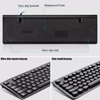 ZGB S500 Round Key USB Wired Computer Keyboard