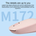 Logitech M172 1000DPI 2.4GHz Wireless Mouse — White