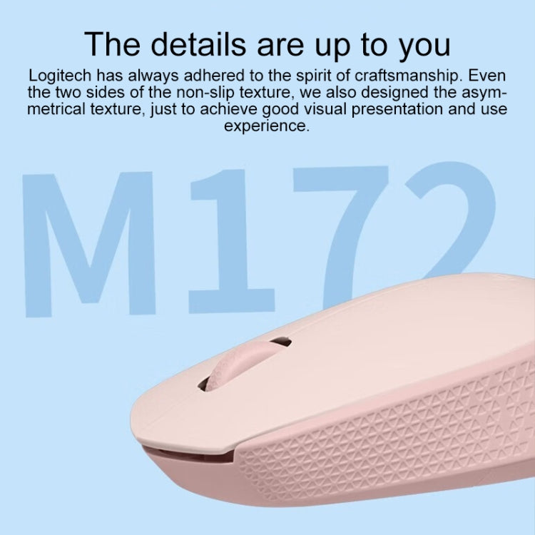 Logitech M172 1000DPI 2.4GHz Wireless Mouse — White