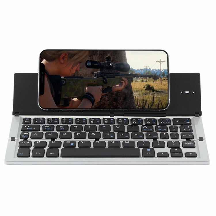 GK608 Ultra-thin Foldable Bluetooth V3.0 Keyboard, Built-in Holder, Support Android / iOS / Windows System — view 11
