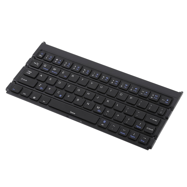 GK808 Ultra-thin Foldable Bluetooth V3.0 Keyboard, Built-in Holder, Support Android / iOS / Windows System — GK808 (Black)