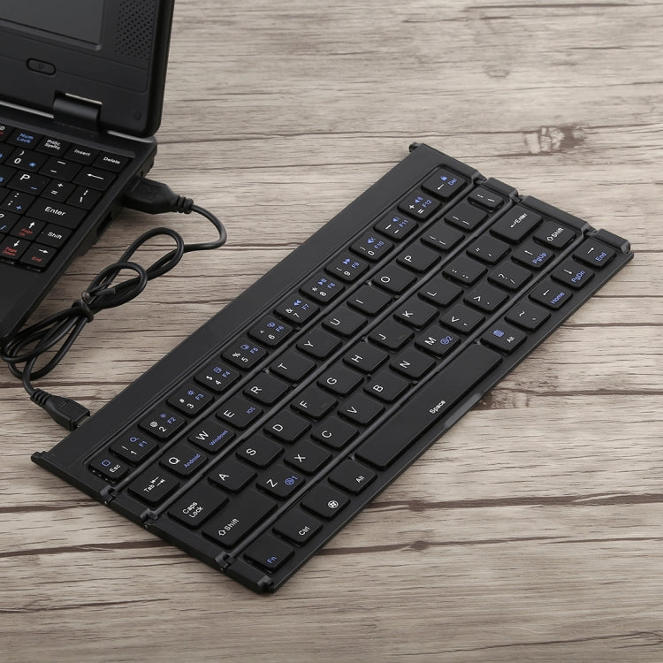 GK808 Ultra-thin Foldable Bluetooth V3.0 Keyboard, Built-in Holder, Support Android / iOS / Windows System — view 9
