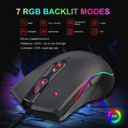 HXSJ V700B+A867 Wired RGB Backlit Keyboard and Mouse Set