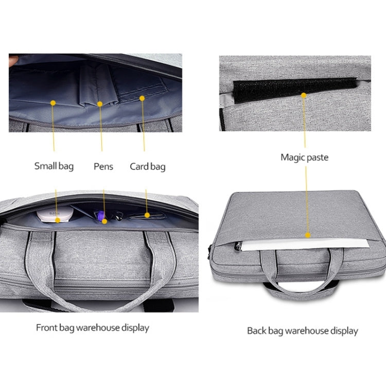 DJ06 Oxford Cloth Waterproof Wear-resistant Portable Expandable Laptop Bag for 15.4 inch Laptops, with Detachable Shoulder Strap