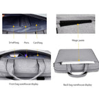 DJ06 Oxford Cloth Waterproof Wear-resistant Portable Expandable Laptop Bag for 15.4 inch Laptops, with Detachable Shoulder Strap