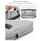 DJ06 Oxford Cloth Waterproof Wear-resistant Portable Expandable Laptop Bag for 15.4 inch Laptops, with Detachable Shoulder Strap