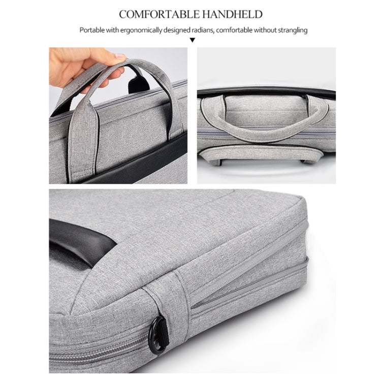 DJ06 Oxford Cloth Waterproof Wear-resistant Portable Expandable Laptop Bag for 15.4 inch Laptops, with Detachable Shoulder Strap