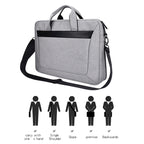 DJ06 Oxford Cloth Waterproof Wear-resistant Portable Expandable Laptop Bag for 15.4 inch Laptops, with Detachable Shoulder Strap